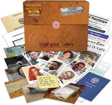 Jogos universitários Murder Mystery Party Case Arquivos: Celas de Underwood