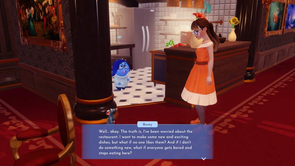 Conversando com Remy no Disney Dreamlight Valley