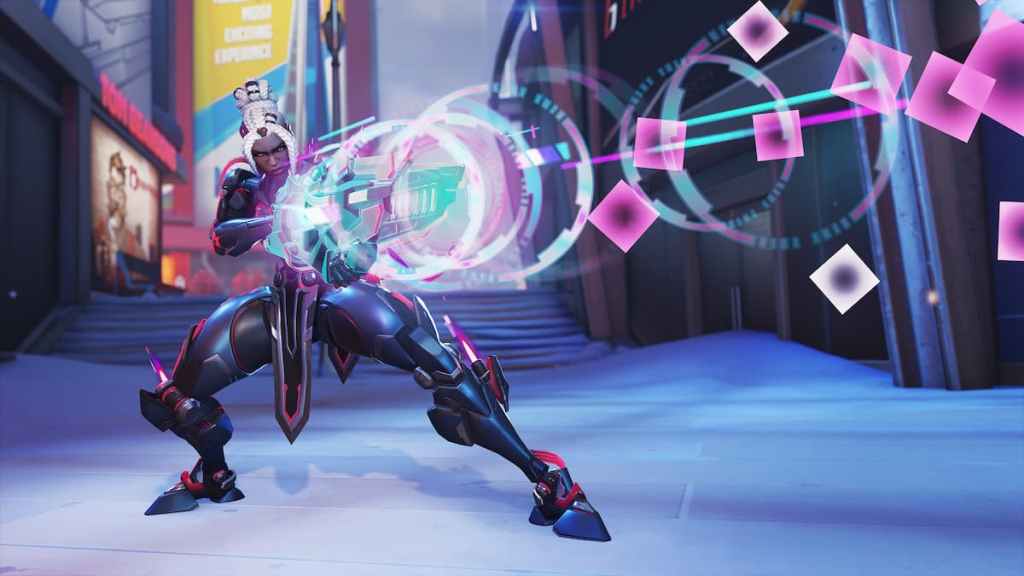 OW2 Sojourn Ultraviolet Sentinel Mythic Skin