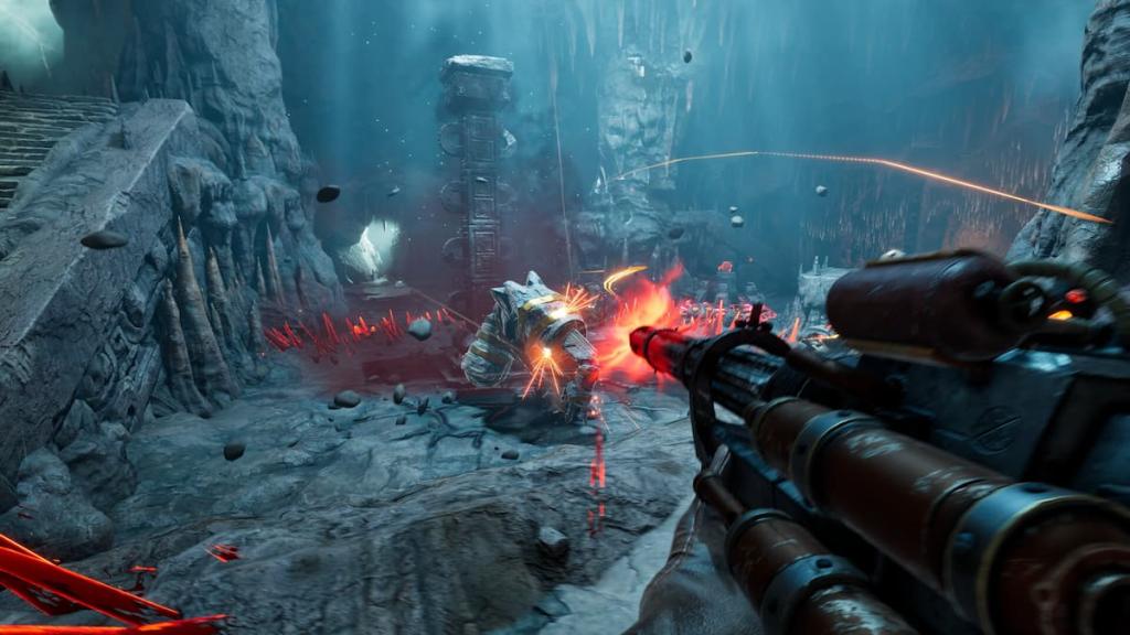 O rifle de plasma em abismo