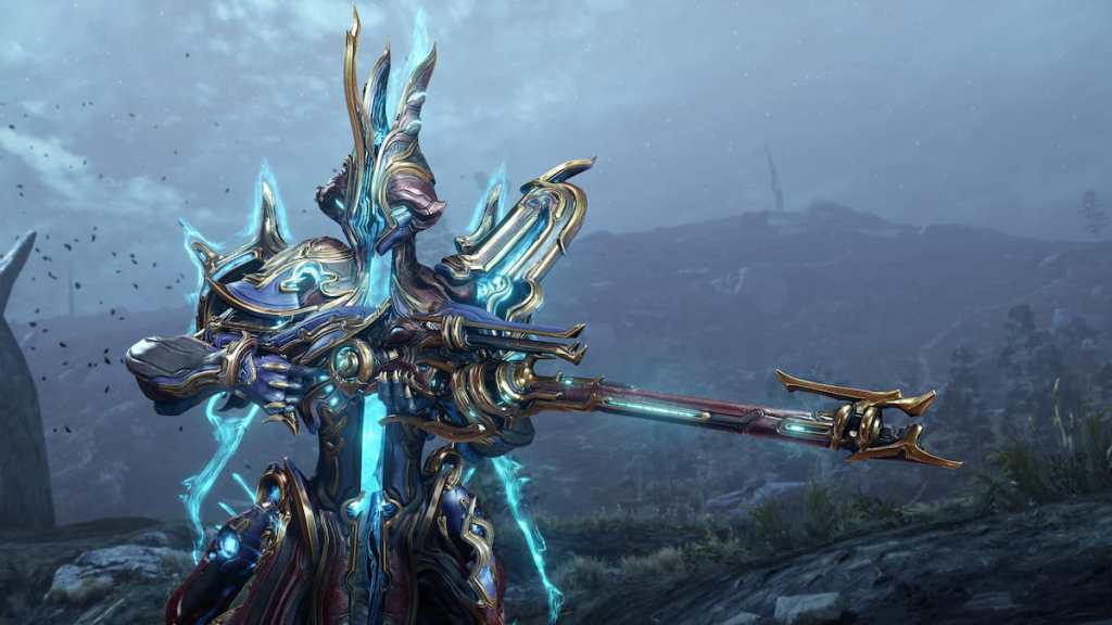 Caliban Prime segura seu rifle de atirador de atirador, Vadarya Prime.