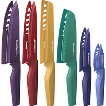 Conjunto de faca de cozinha com código de cores Astercook de 6 peças