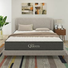 NapQueen Victoria 10" Rainha, Gel Infused Memory Foam e Pocket Spring Hybrid Mattress em uma caixa