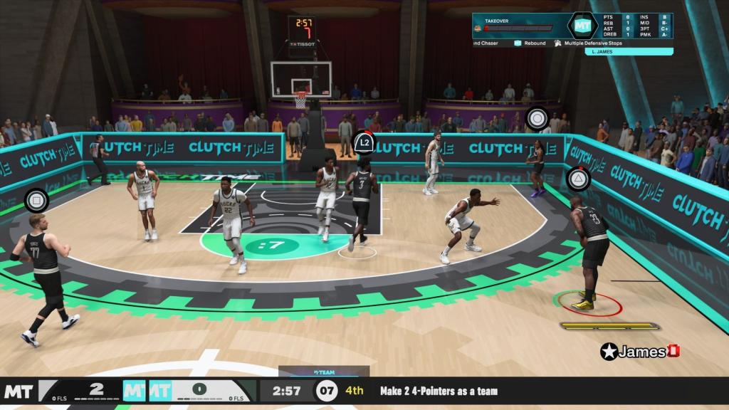 Opções de jogador necessário para definir uma tela na NBA 2K26