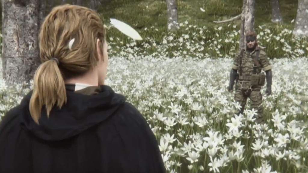 Snake confronta o chefe em um duelo de Pachinko