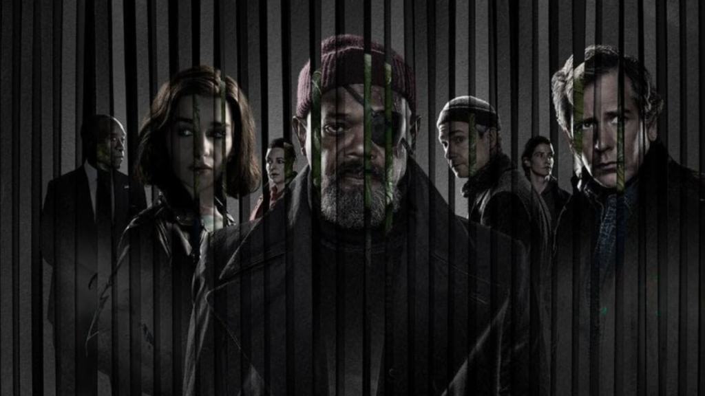 Nick Fury e alguns personagens secretos de invasão