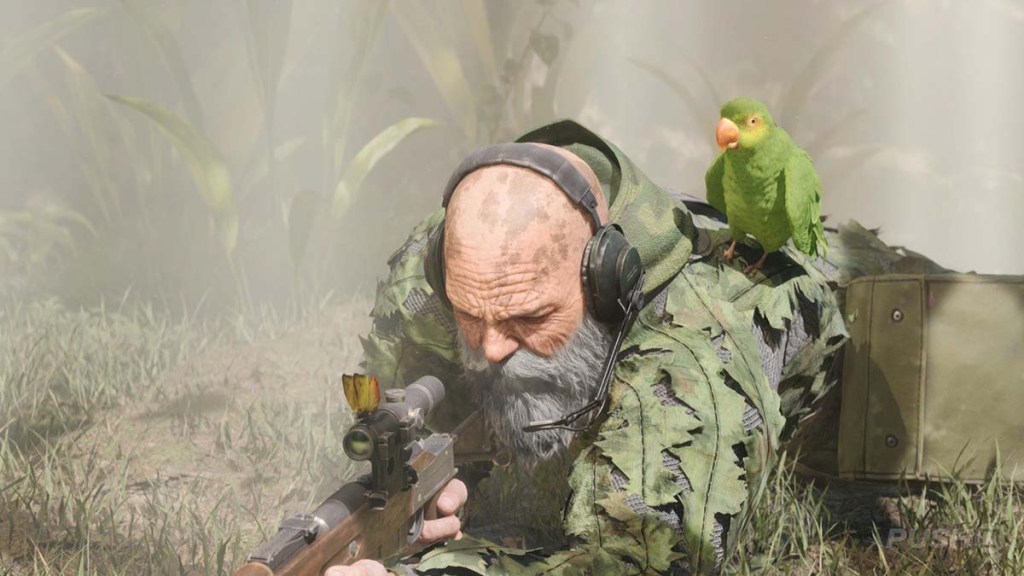 O fim e seu papagaio no Delta MGS: Snake Eater