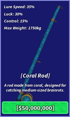 Haste de coral do peixe Uma experiência de roblox Brainrot.