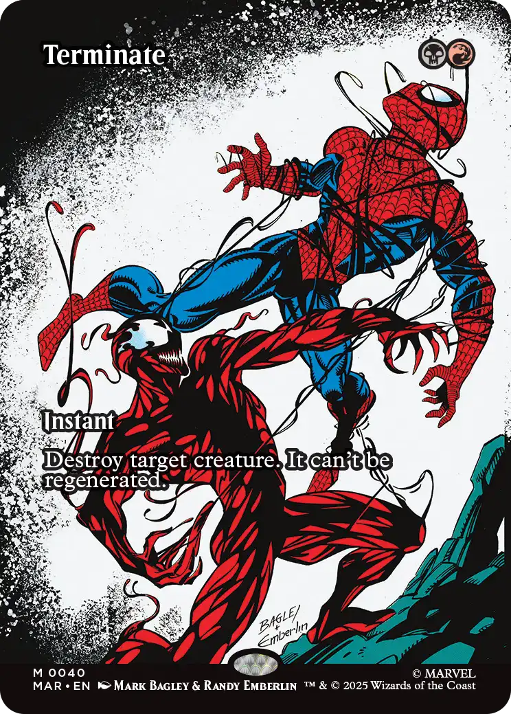 Folha de bônus do MTG Spider Man