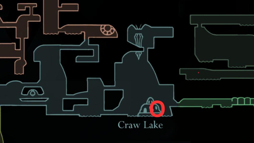Localização para usar a convocação do CRAW em Hollow Knight Silksong