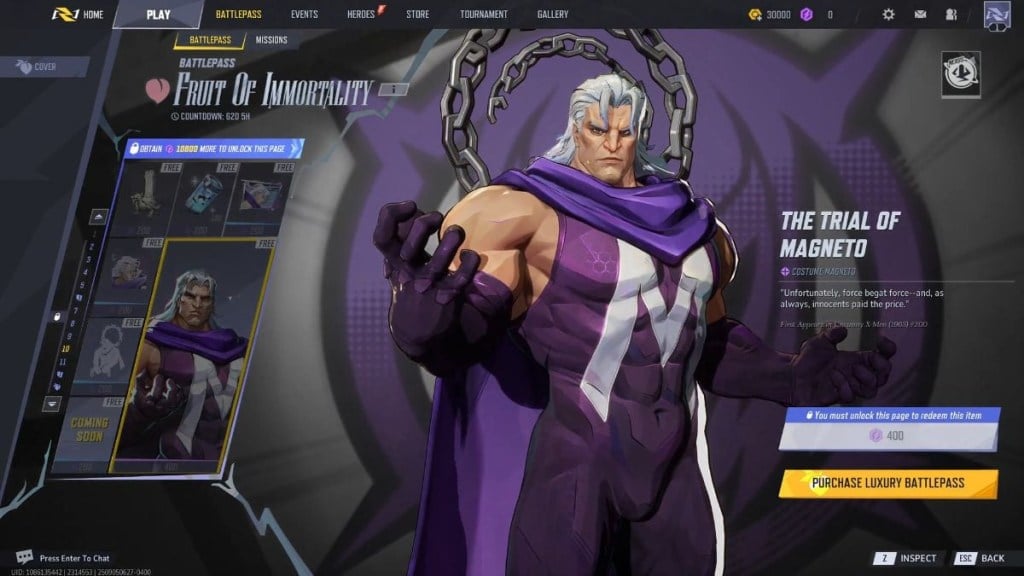 O teste de magneto de Magneto nos rivais da Marvel