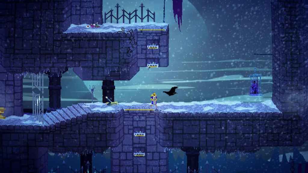 Um nível de neve em aventura de Samsara.