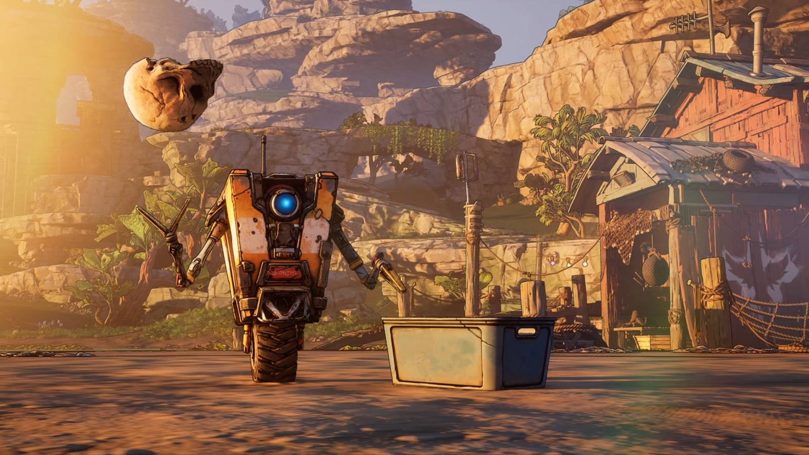 Uma captura de tela de Borderlands 4 mostrando ClapTrap