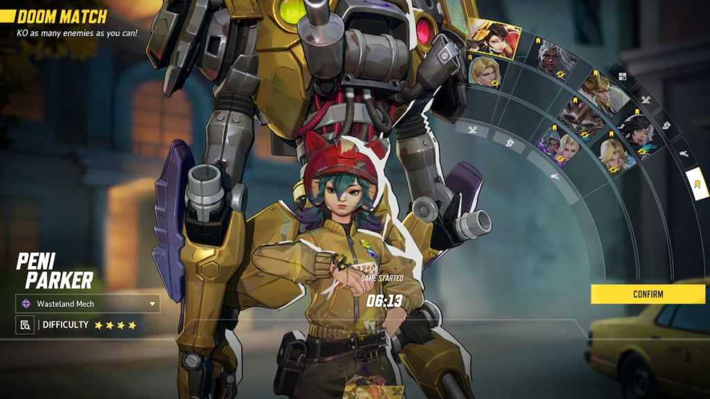 Peni Parker destacou no menu do String Squads em Marvel Rivals