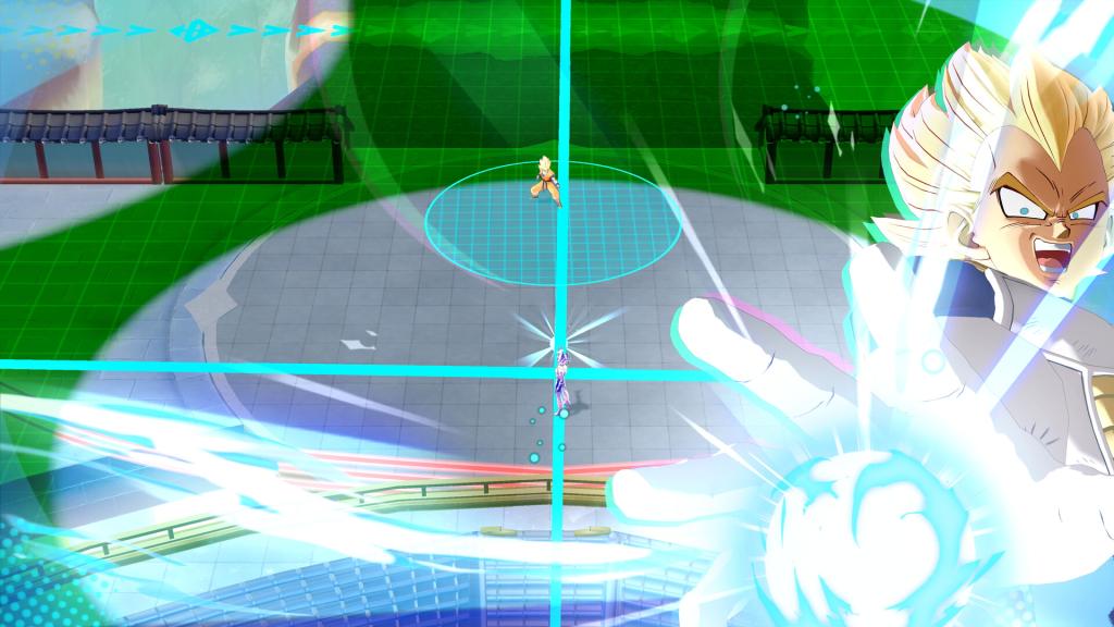 Cena de batalha entre Freiza e Vegeta