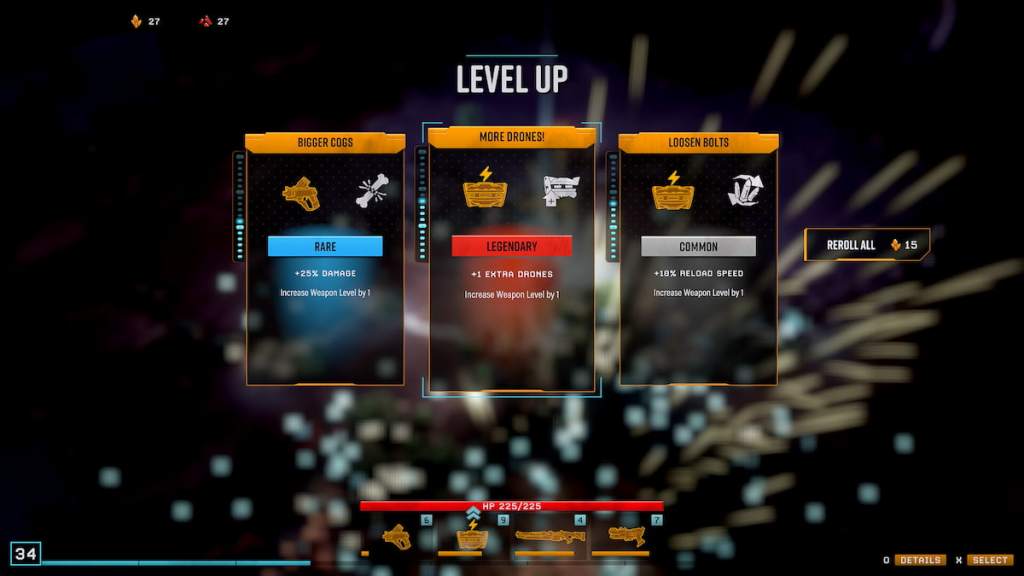 Deep Rock Galactic: Sobrevivente Nível Up Screen