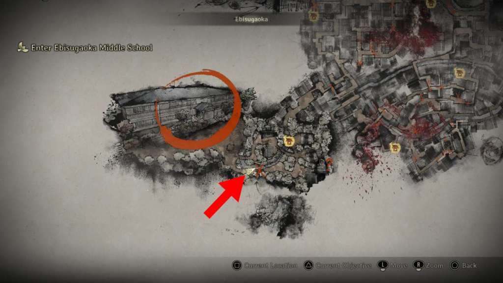 Terceira Estátua de Jizo Oferta no mapa Silent Hill F