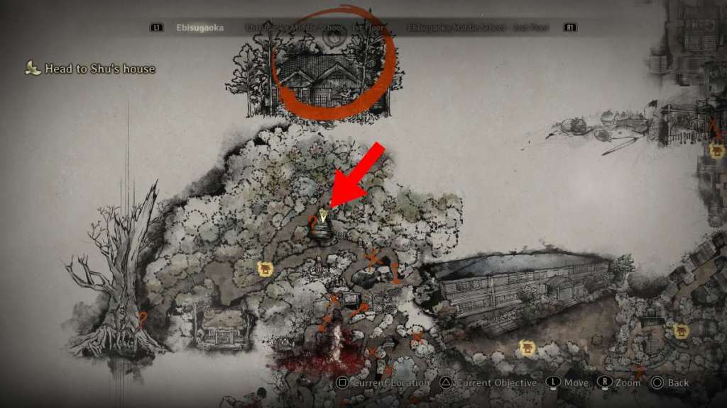 Quarta estátua de jizo no mapa Silent Hill F