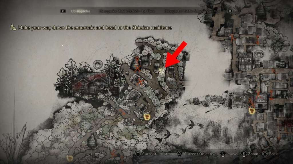 Quinta Estátua de Jizo Oferta no mapa Silent Hill F
