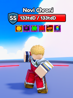 NOVI Chroni Secret Boss da Experiência Eterna do Anime Eternal.