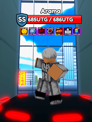 ARAMA Secret Boss da Experiência Eterna do Roblox Eternal.