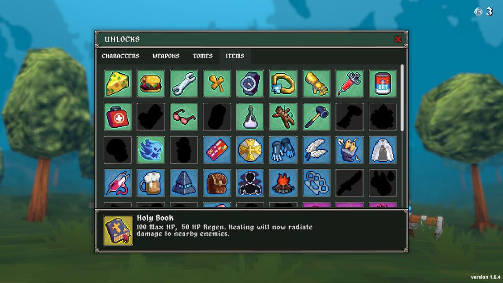 Itens em megabonk