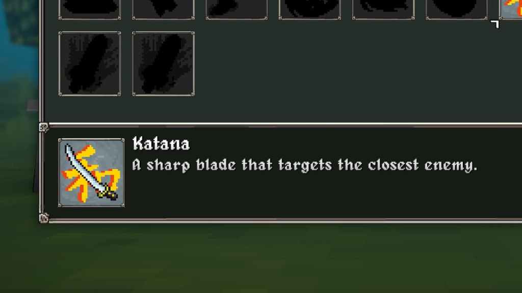 Arma de Katana em Megabonk.