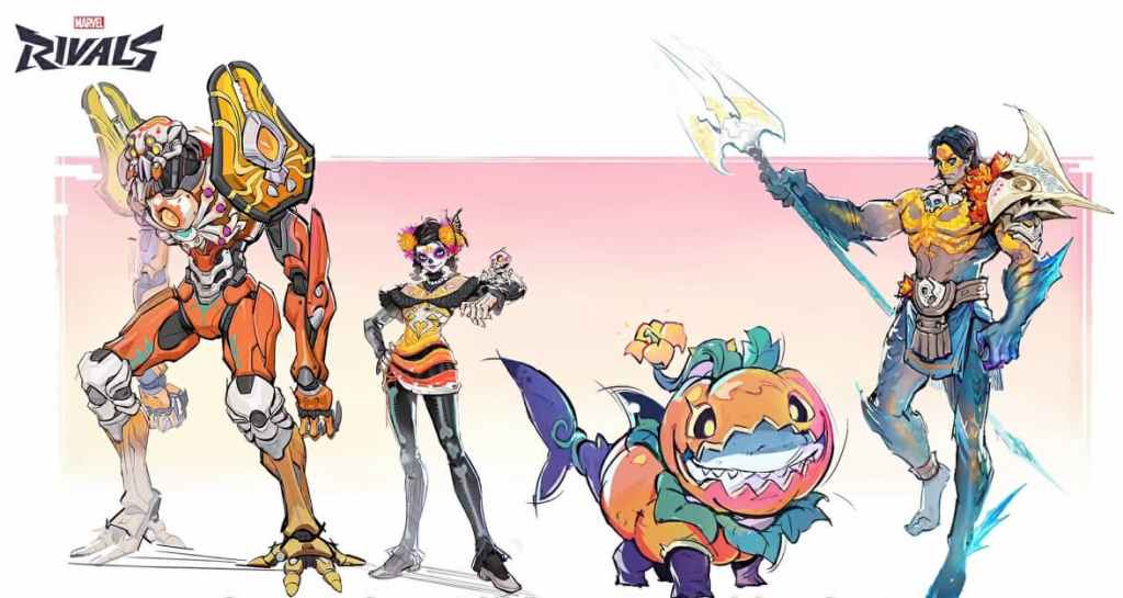 Peni Parker, Jeff, Namor Skins in Marvel Rivals Halloween 2025 Evento