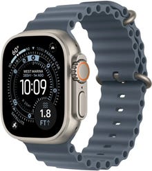 Apple Watch Ultra 3 (GPS+Cellular) Case de titânio de 49 mm com ancoragem Blue Ocean Band - Open Box - Excelente