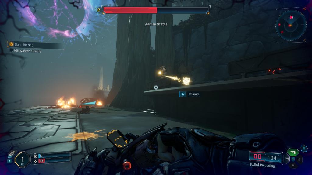 O radar em ação em Borderlands 4