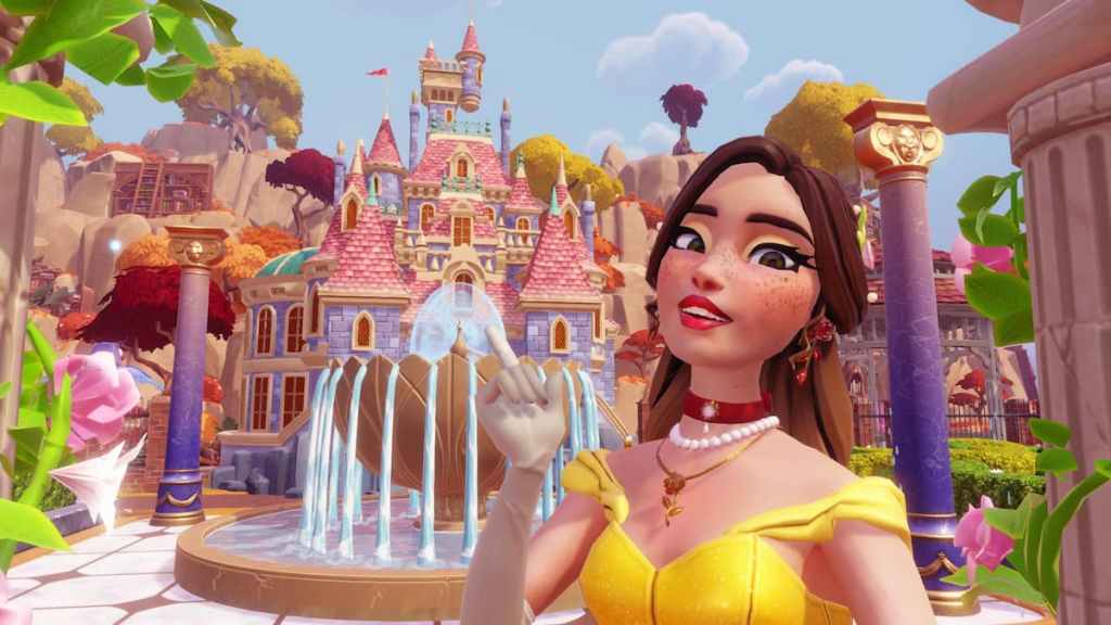 Castelo de Beast construído no Disney Dreamlight Valley