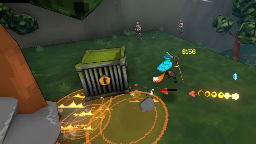 Fox atacando perto da gaiola de macacos em Megabonk