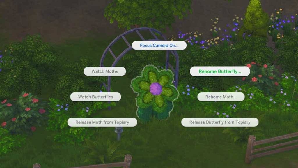 Reconhecia Butterfly ou opção de mariposa no Sims 4