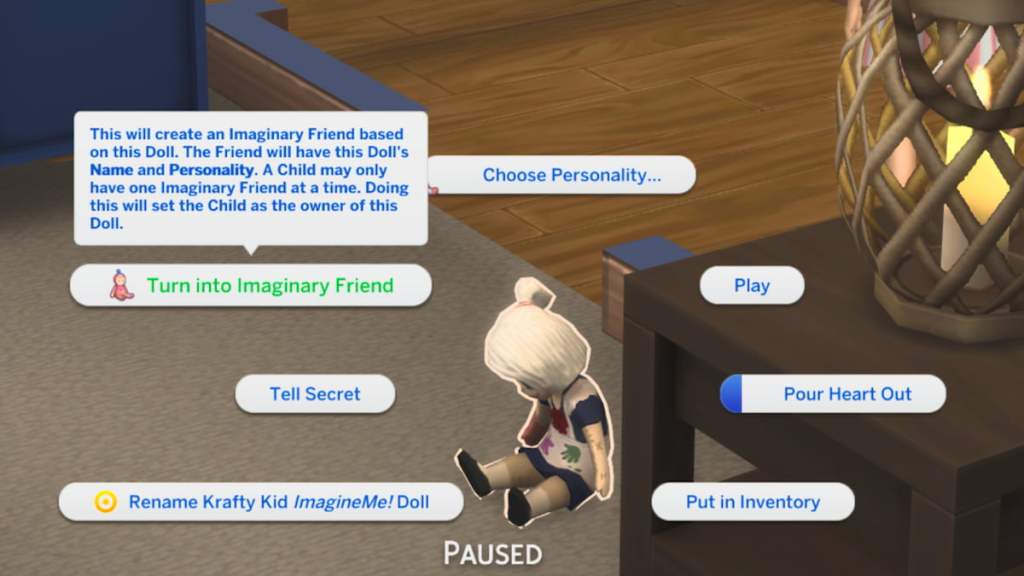 Transforme -se na opção de amigos imaginários destacados na aventura dos sims 4 aguardam