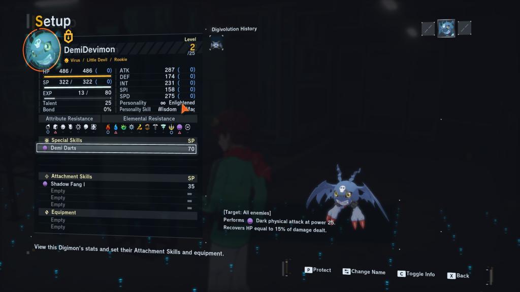 Devilmon com personalidade esclarecida no Digimon Story Time Stranger