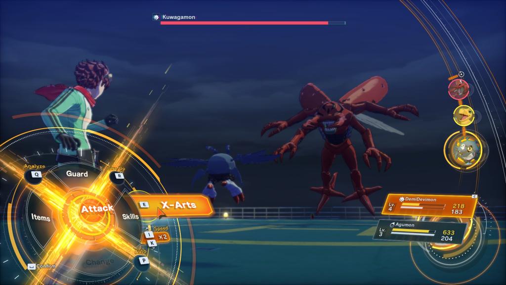 Opção X-Arts no Digimon Story Time Stranger