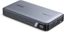 UGREEN NEXODO 140W 25000mAH Laptop Power Bank Charger de carregamento rápido portátil: com 3 portas USB C Bateria de bateria do banco de energia compatível com Dell, HP, Asus, iPad, iPhone Air/17/16, Galaxy S25, AirPods