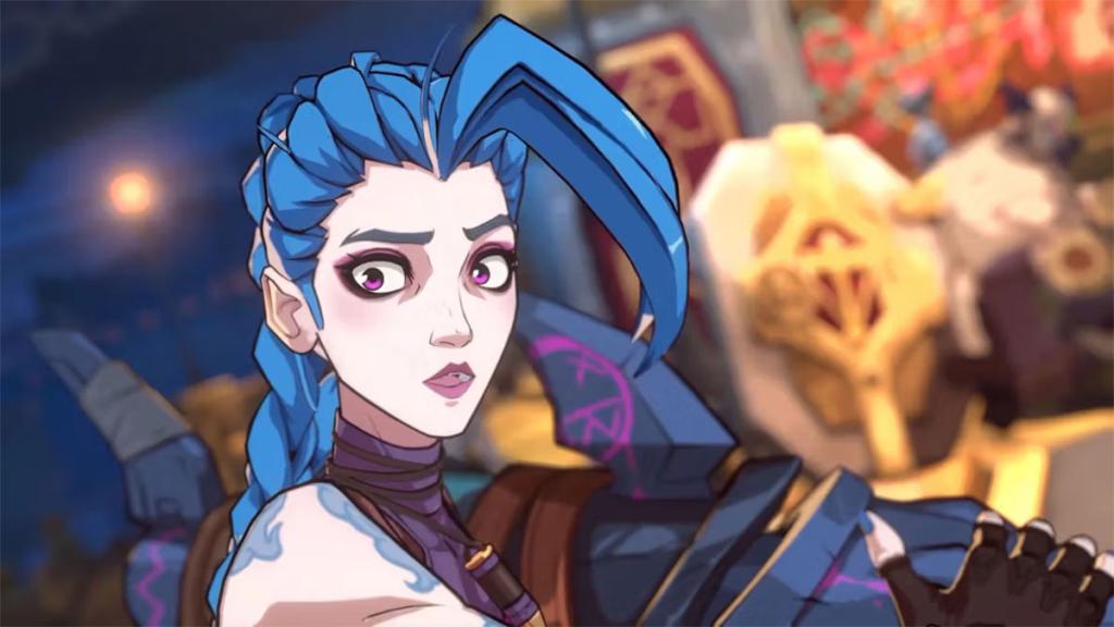 Jinx, conforme mostrado em 2XKO.