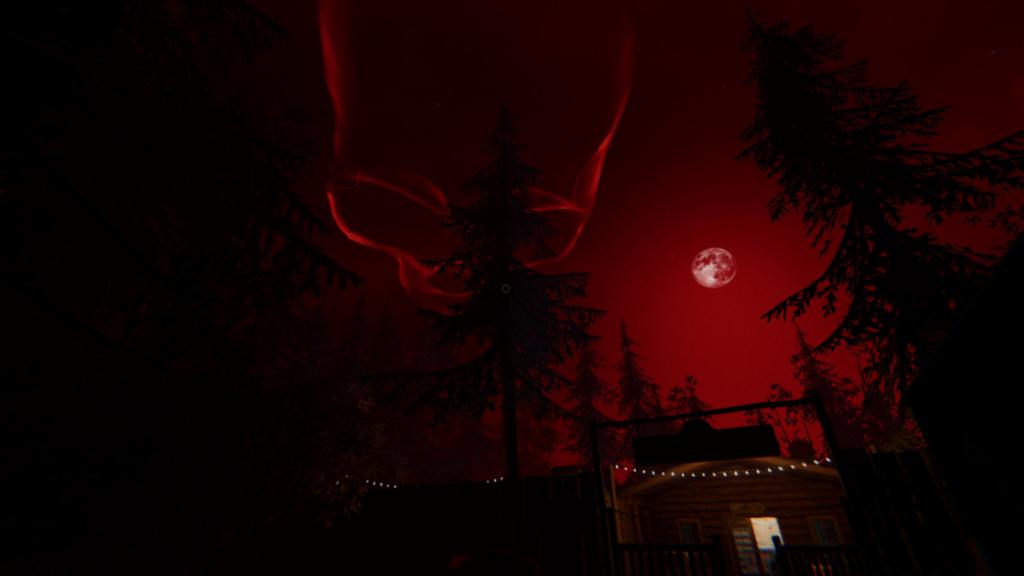 caveira no céu durante a fase da lua de sangue