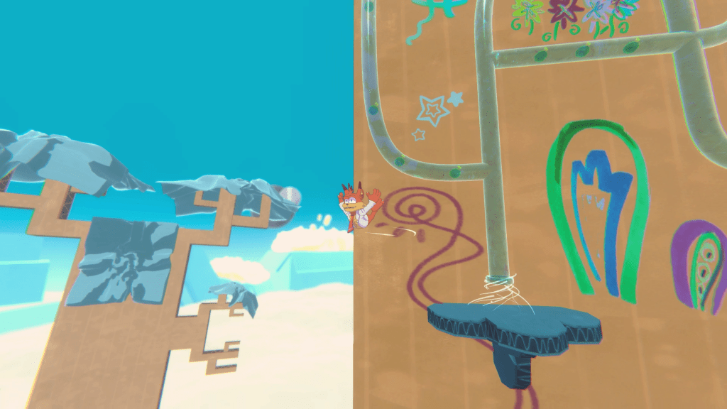Plataforma em Bubsy 4D
