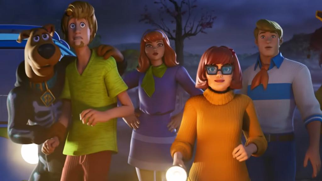 Personagens do Scooby-Doo juntos em Fortnite