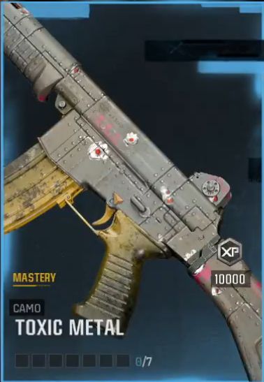 Camuflagem de metal tóxico BO6