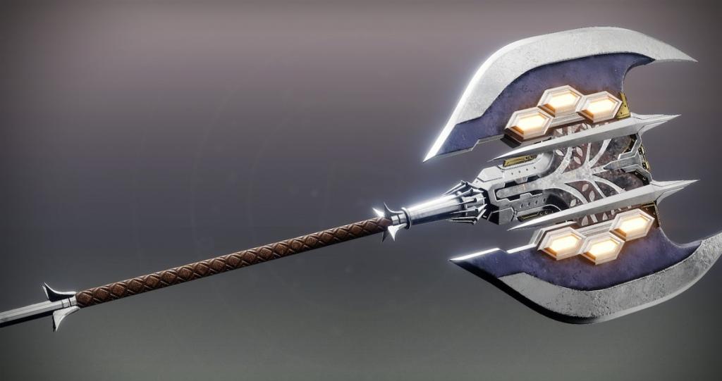 O machado Wolfsbane transformado herda algumas características dos Quicksilver Nanites, conforme mostrado em sua tela de coleções.