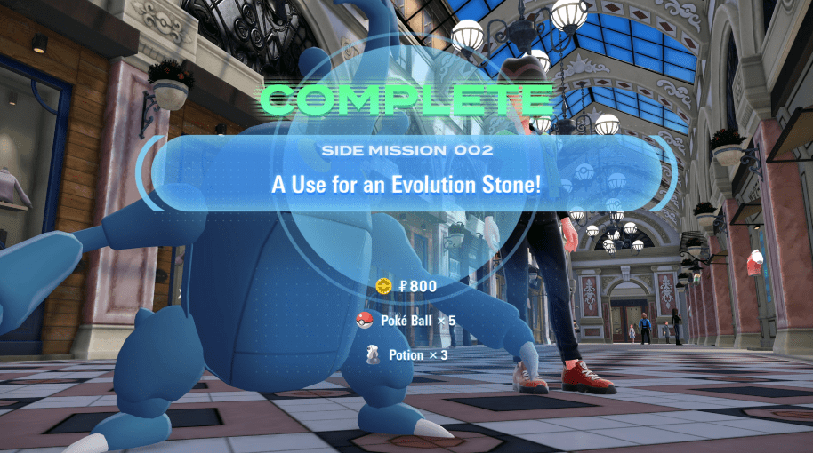 Um uso para uma missão Evolution Stone em Legends ZA