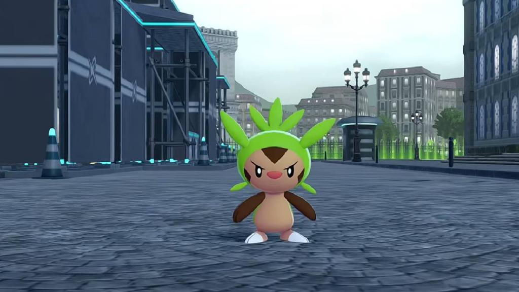 O Pokémon Chespin fica em uma rua em Pokémon Legends ZA