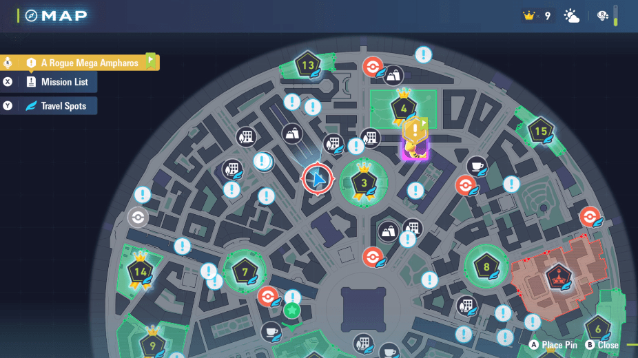 Locais do Mint Trader em Legends ZA