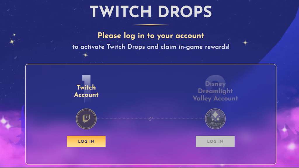 Twitch de contas com link DDV descarta página