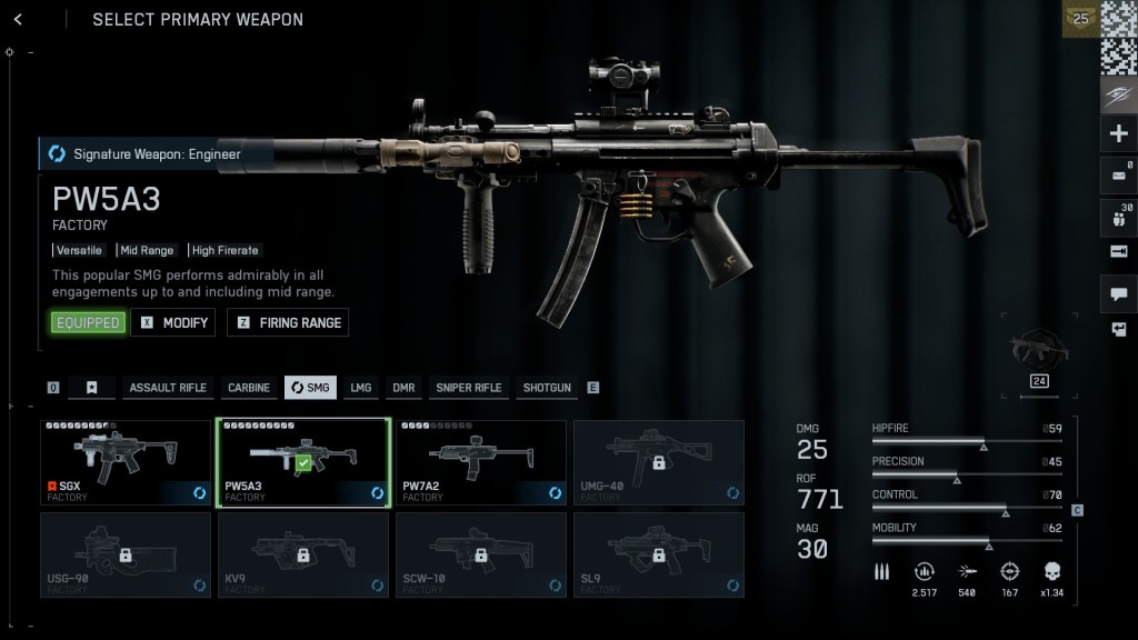 O MP5 no Battlefield 6.