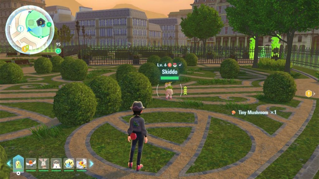 Um Skiddo selvagem e brilhante na Wild Zone 3 em Legends ZA