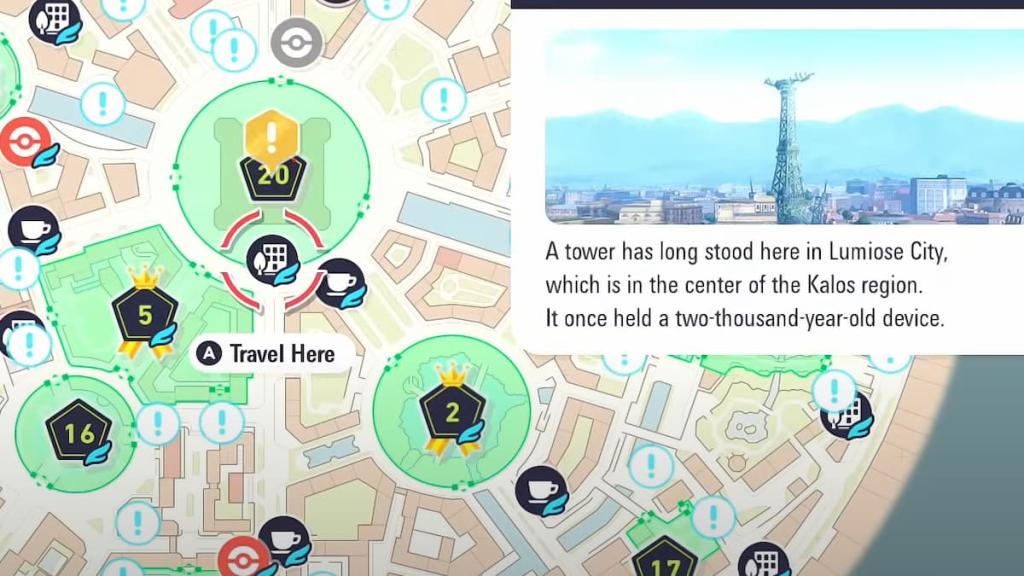 Localização de Zygarde em Legends ZA